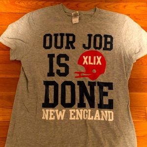 Patriots ‘Our Job is Done’ super bowl tshirt